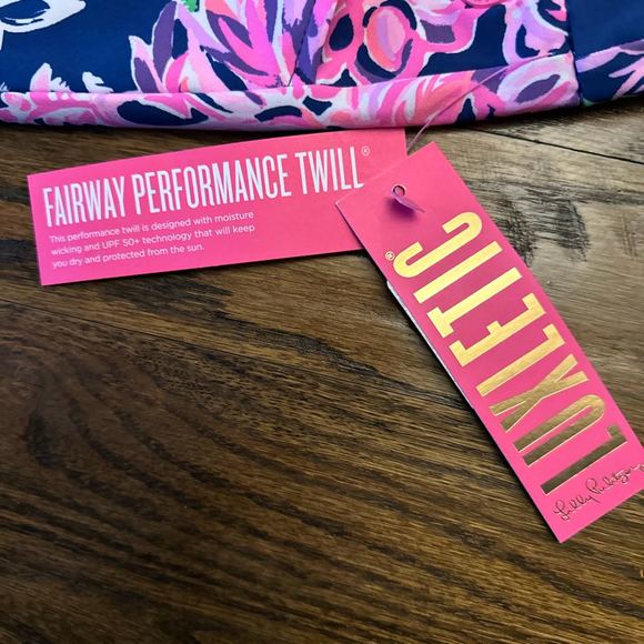 Lilly Pulitzer Corso Pant Womens Size 00 Blue Floral Athletic Casual UPF 50+ NWT - Picture 4 of 5